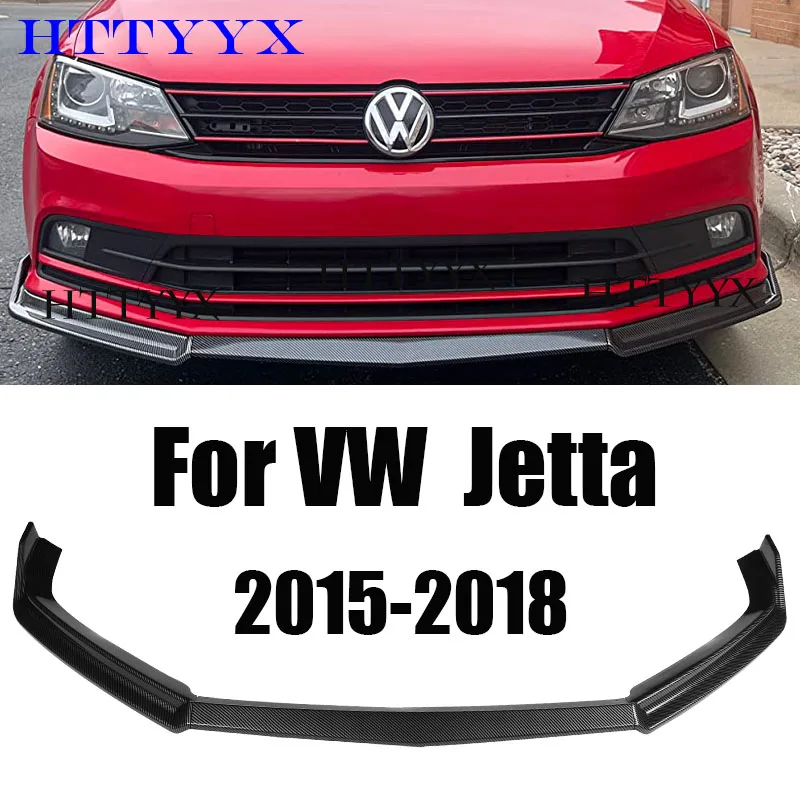 HTTYYX Front Bumper Splitter Lip Diffuser Body Kit Spoiler Guard Fit for Volkswagen JETTA 2015 2016 2017 2018