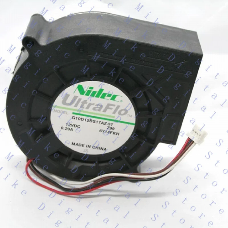 

UU FOR NIDEC Original G10D12BS17AZ-57 12V 0.29A 9733 4-wire PWM Turbo Cooling Fan