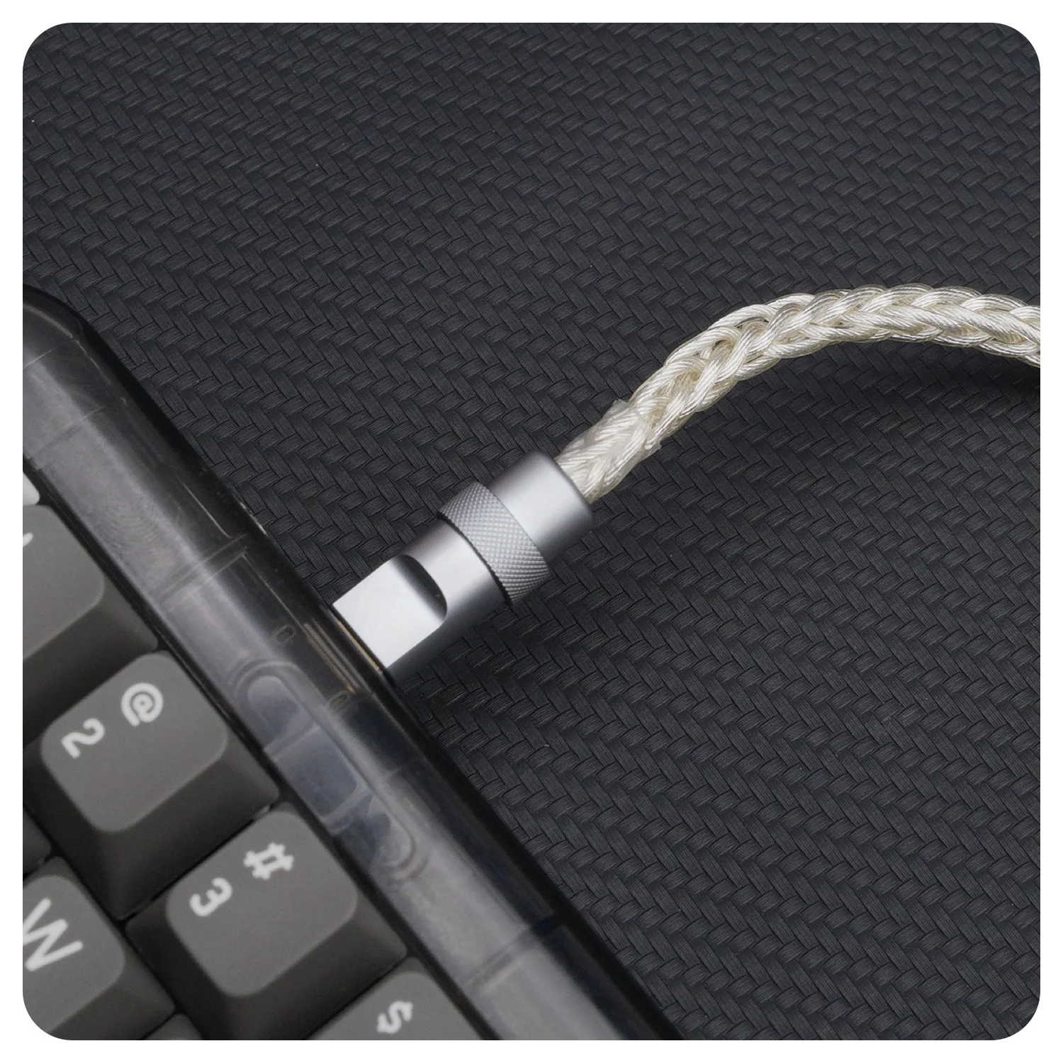 GeekCable handmade DIY customized mechanical keyboard data cable 6MM audio single crystal copper wire 150cm,usb cable