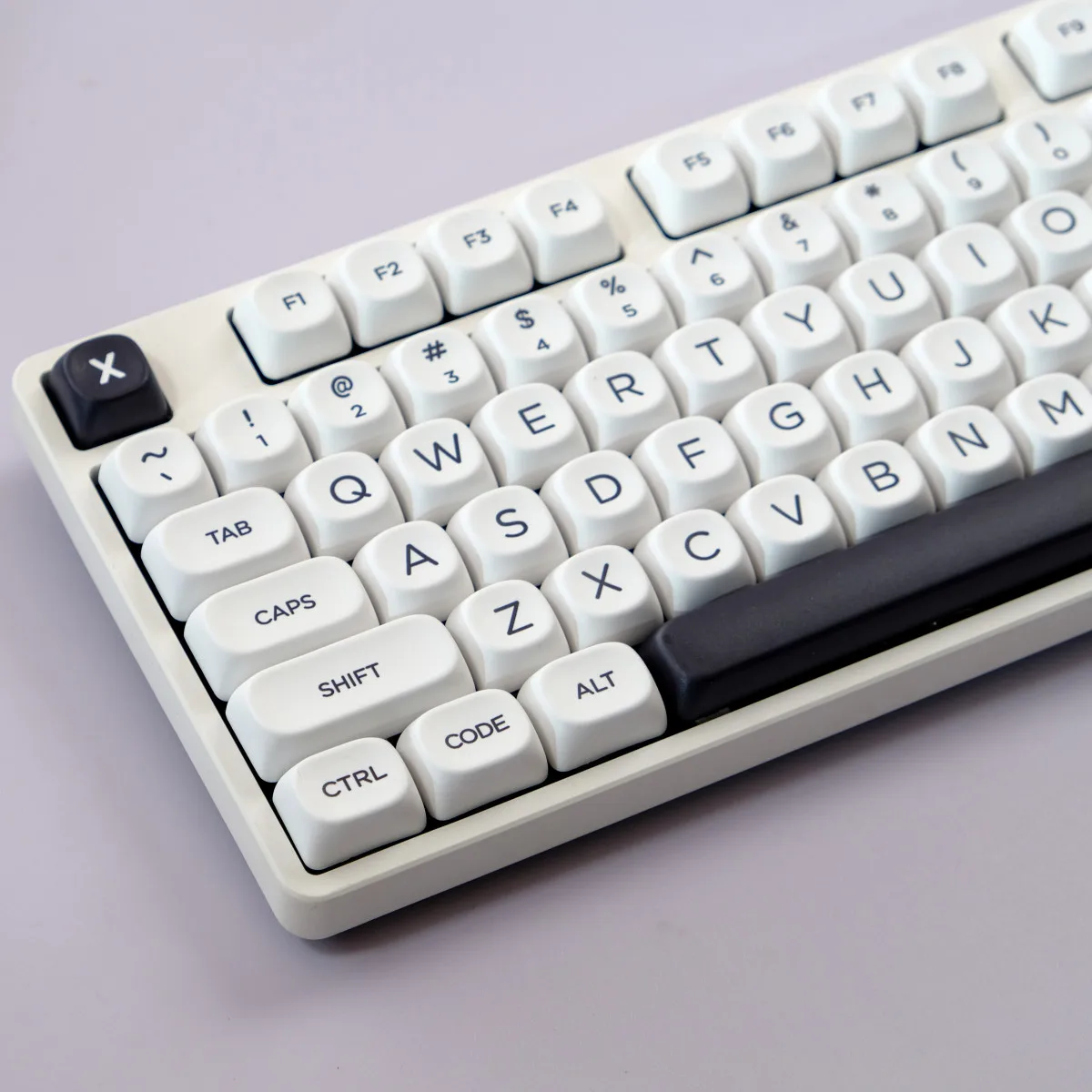 MOA Profile 129Keys Minimalist White PBT Material Dye Sublimation Keycaps Set  For MX Switch Gaming Mechanical Keyboard GK96