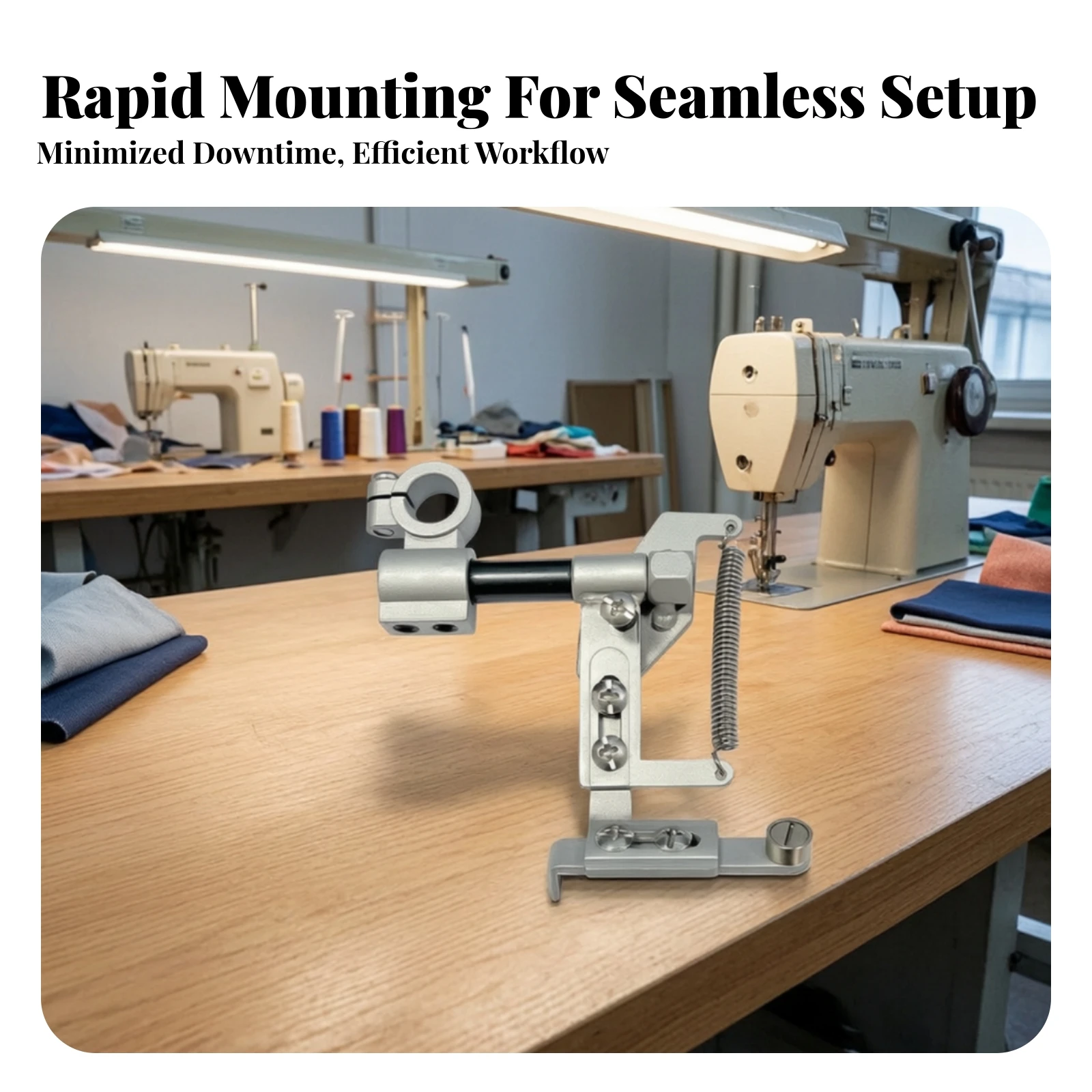Flat-Seam Guide Industrial Sewing Machine Guide with Spring Hardware Exact Accurate for Tailors