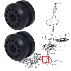 2X Transfer Case Shifter Linkage Control Lever Bushing Grommet 68078974AA 68078975AA For Dodge Ram 1500 2500 3500 4x4 2002-2010