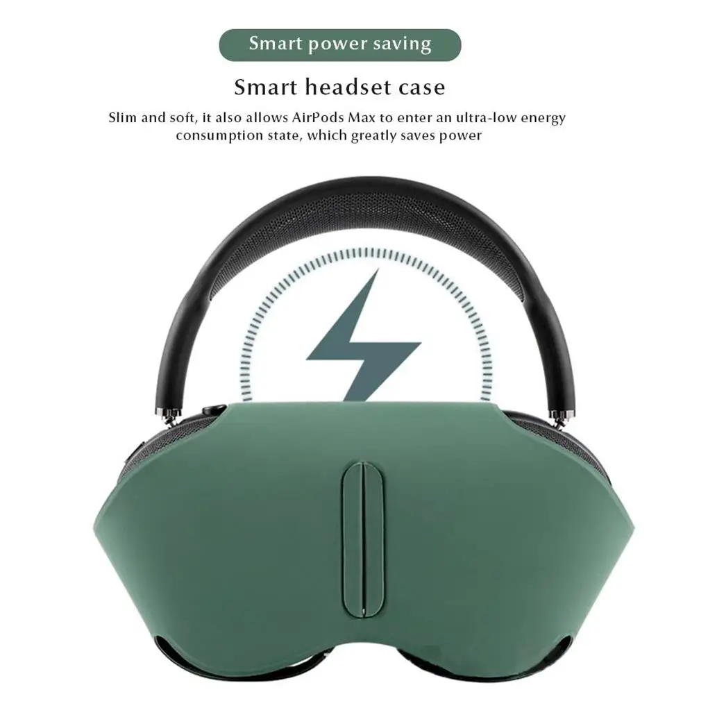 Защитный чехол Изысканные однотонные держатели для наушников Пылезащитный держатель Замена рукава для Airpods Max Черный