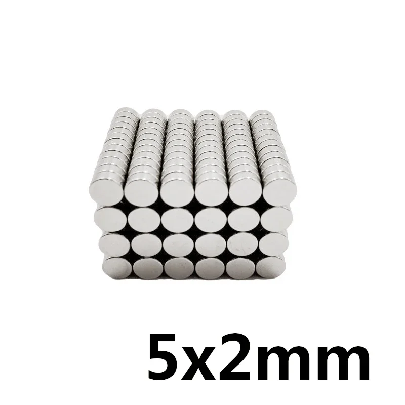 20pcs 5x2 Mm Super Strong Magnet Neodymium Neodyme N52 Neodymium Magnets Neodimium Magnit Very Strong Magnets for the Refrigerat