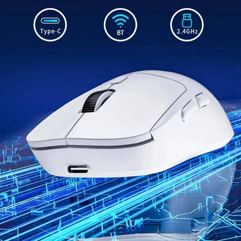 Dual Mode Wireless Bluetooth Mouse, Ergonomic Gaming & Office Computer Mouse, 4 Color Available