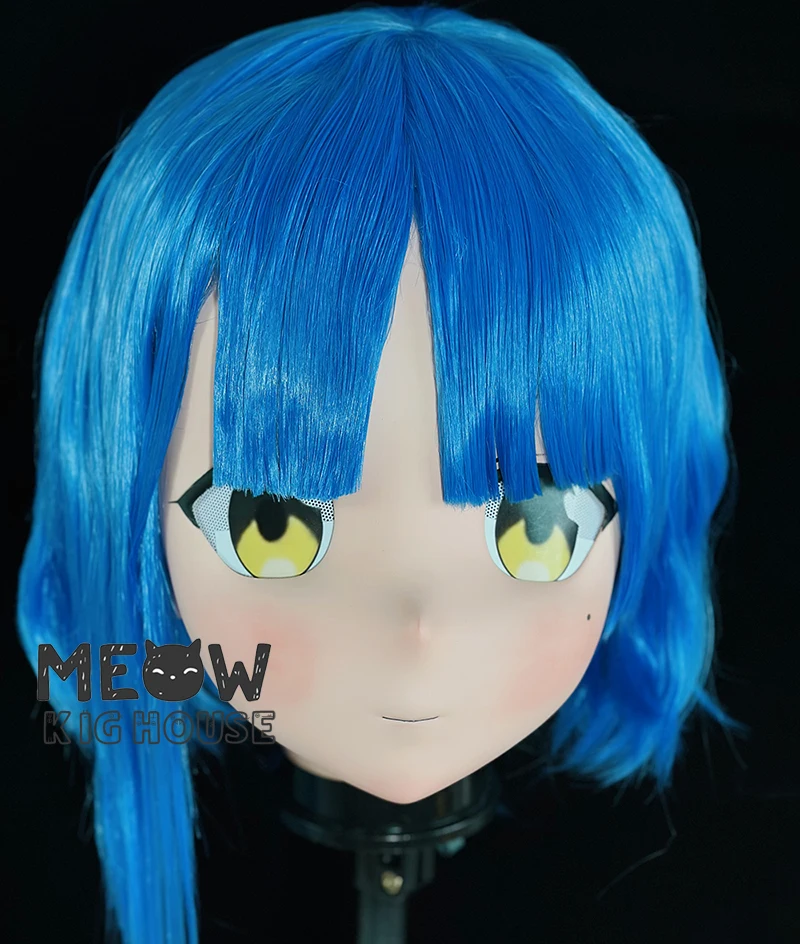 

Маска кигуруми (MEO567) ручной работы, настраиваемая, полностью закрывающая лицо, с замком, для кроссдрессинга, от мужчины к женщине, в стиле японских аниме и игровых персонажей