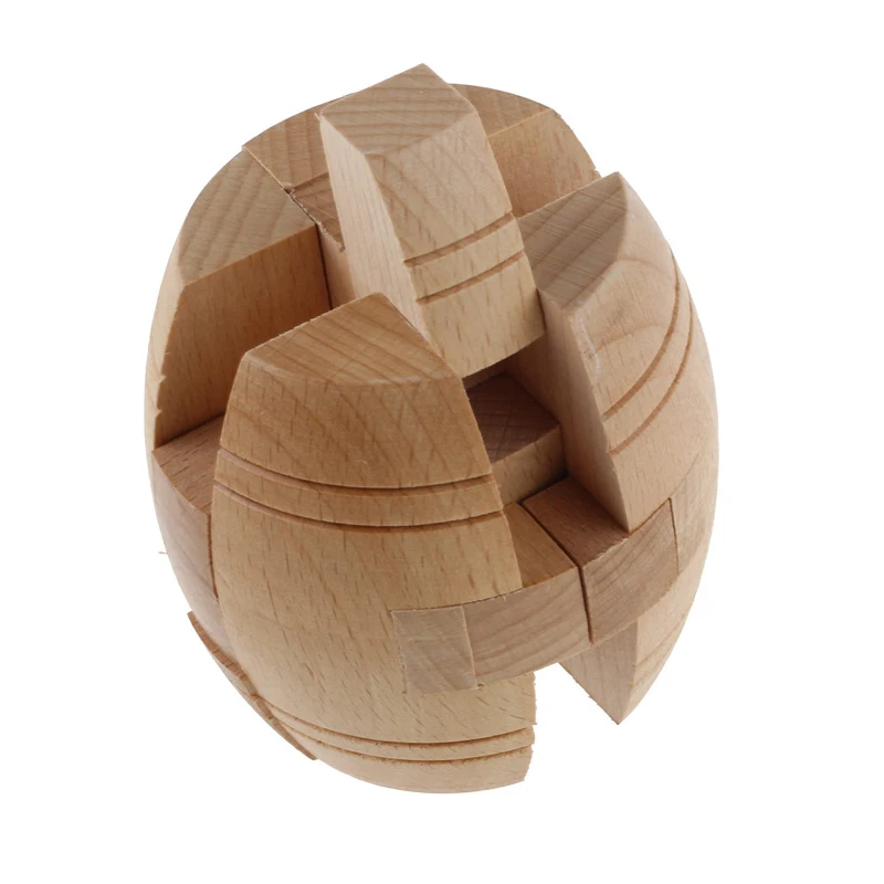 Barrel Wooden Puzzle Unlock Interlock Brain Teaser Toys For Kids And Adults Assembly & Disentanglement IQ Challenge Games