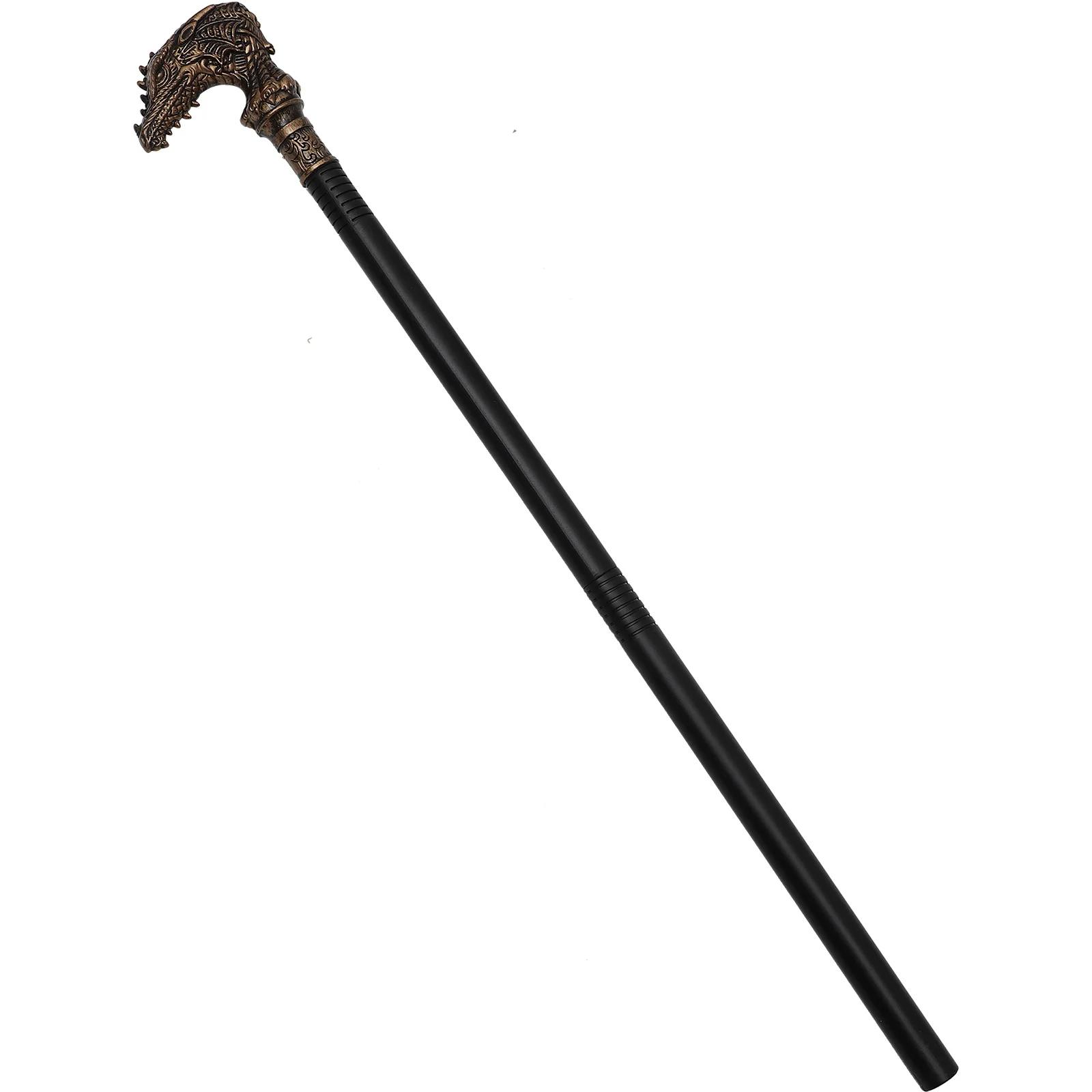 

Unique Dragon Design Walking Cane for Halloween Cosplay Punk Style Dress Up Prop Festival Decor Lightweight Easy Carry