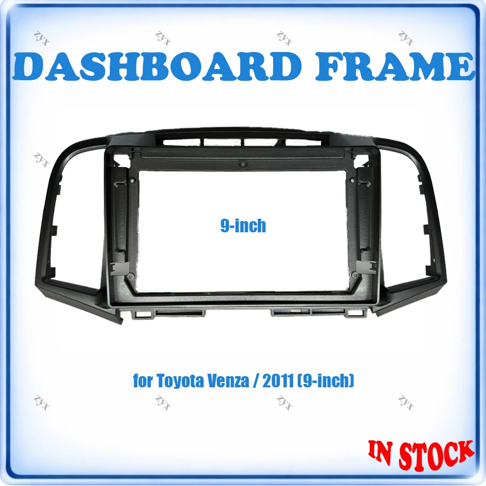 

Car Radio Fascia Frame For Toyota Venza 2011 9 inch Stereo Panel Wiring Harness Power Cable Plug & Play No Cutting