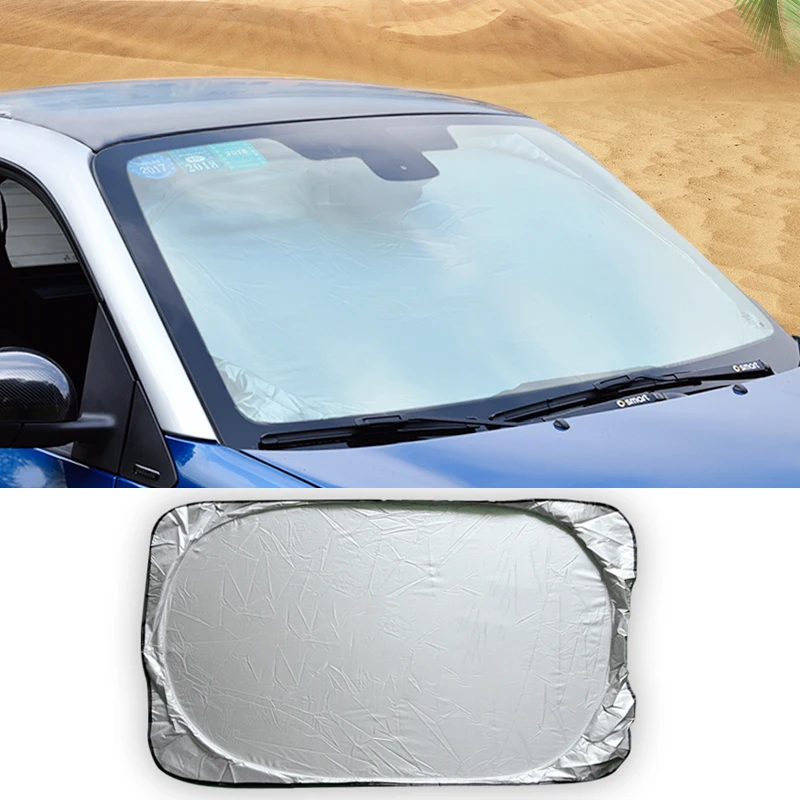 

Car Front Windshield Sun Shade Cover Auto Foldable Sunroof Window Sunshade Parasol For Smart Fortwo Forfour 453 451