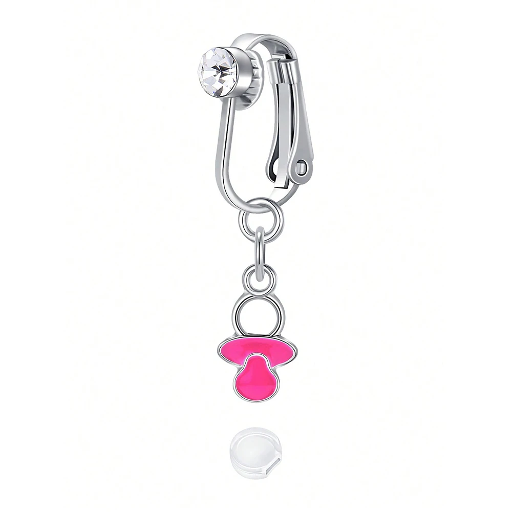 Fake Belly Button Ring Clip-On for Women