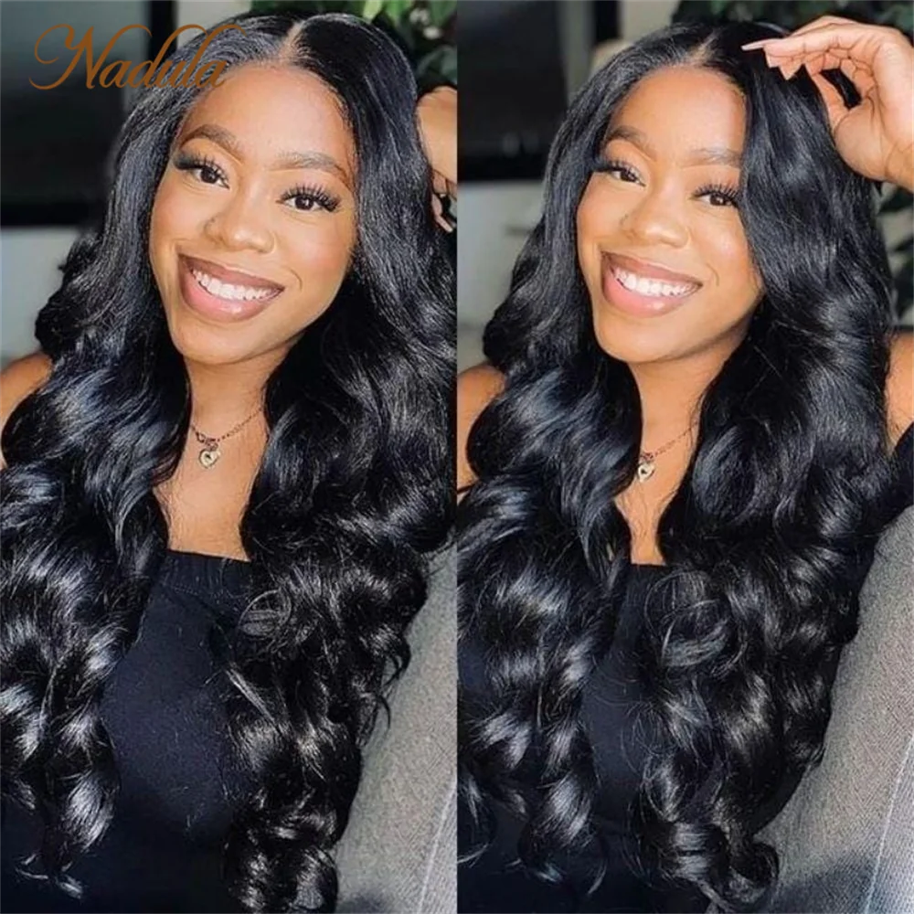 Nadula Hair V Part Body Wave Hair Wigs Glue Less Breathable Hollow Out Cap Upgrade New Breezy Open Cap Brazilian Hair Wigs