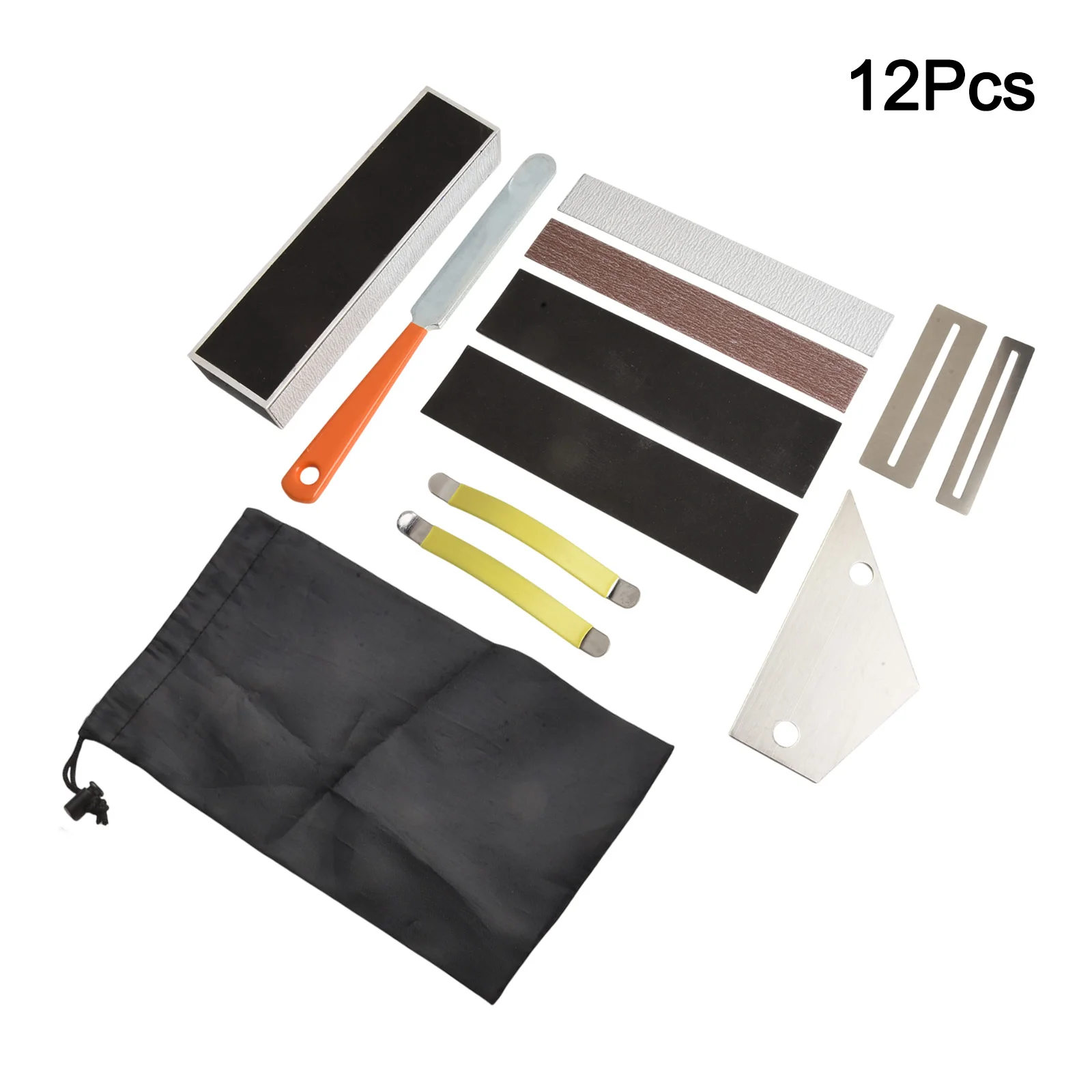 

Comfortable Holding Fingerboard Leveling Kit Self-adhesive Sandpaper Stainless Steel File Luthier Workshop For Acoustic Guitars