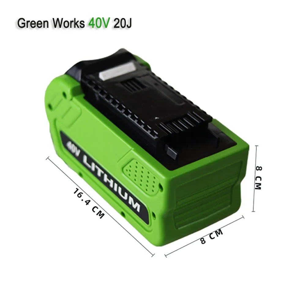 For GreenWorks Power Tool 40V 20J 5000/6000/8000mAh  Lithium Battery，Compatibility 29462 29472 29282 G-MAX GMAX Lawn Mower