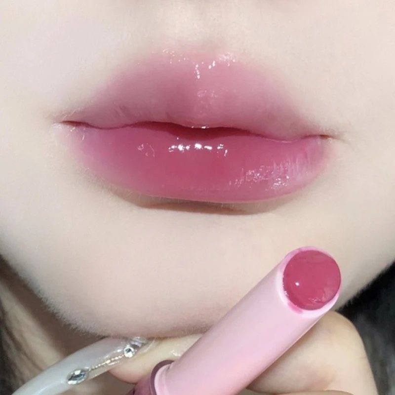 Jelly Mirror Lipstick Long Lasting Non-stick Cup Lasting Moisturizing Water Light Solid Lip Gloss Korean Lips Makeup Cosmetics