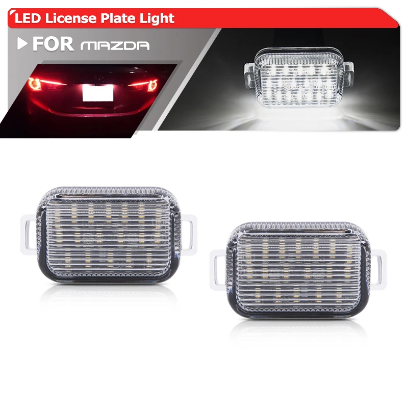 2x Fits For Mazda A/T (Aka Mazda 6) 2014 2015 2016 2017 Error Free White SMD Led License Plate Lights Auto Tag Lamp