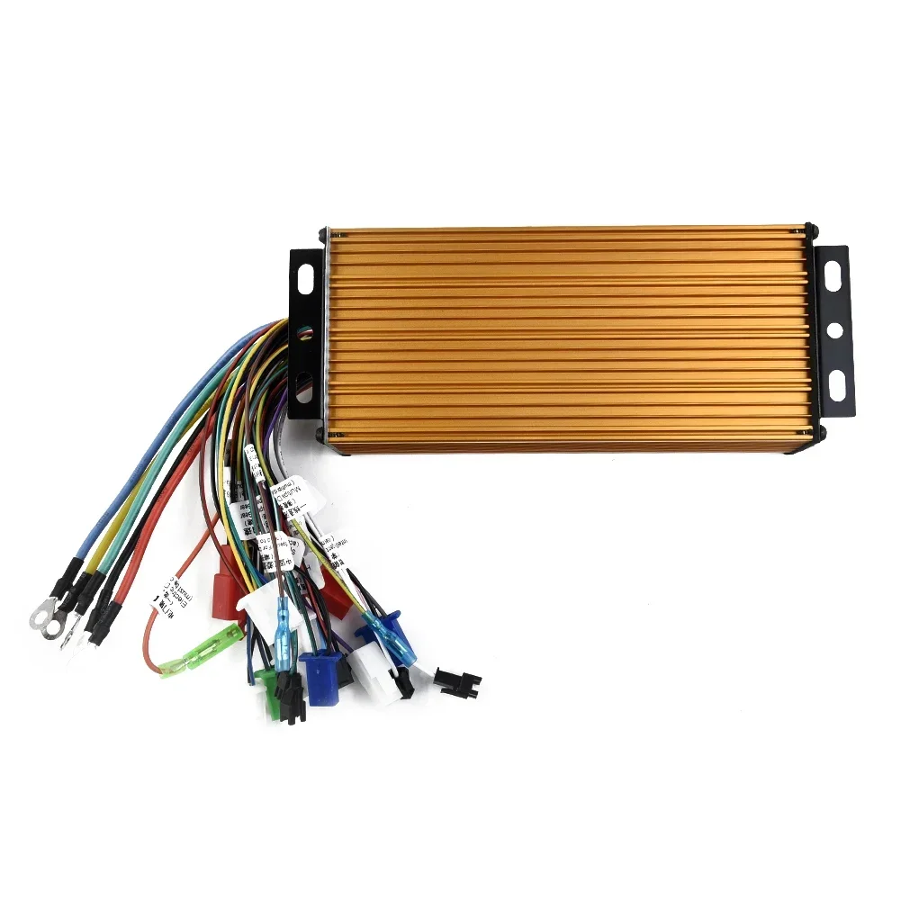 1PC 48V/60V/64V/72V 1200W 35A 215X85X45mm Motore Brushless In Metallo Controller Onda Sinusoidale 1200W 48V/60V/72V 35A 15mos Per E-Bike