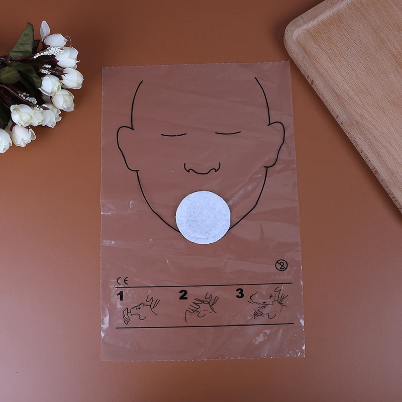 * Hot Sale 1 rolls 30pcs/roll CPR face shield transparent CPR mask disposable imprinted