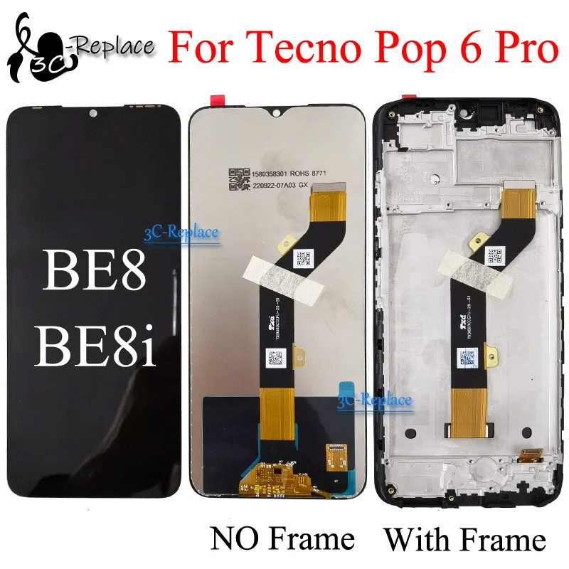 استبدال شاشة لمس LCD لجهاز Tecno Pop 6 Pro BE8: دليل شامل للمستخدمين
