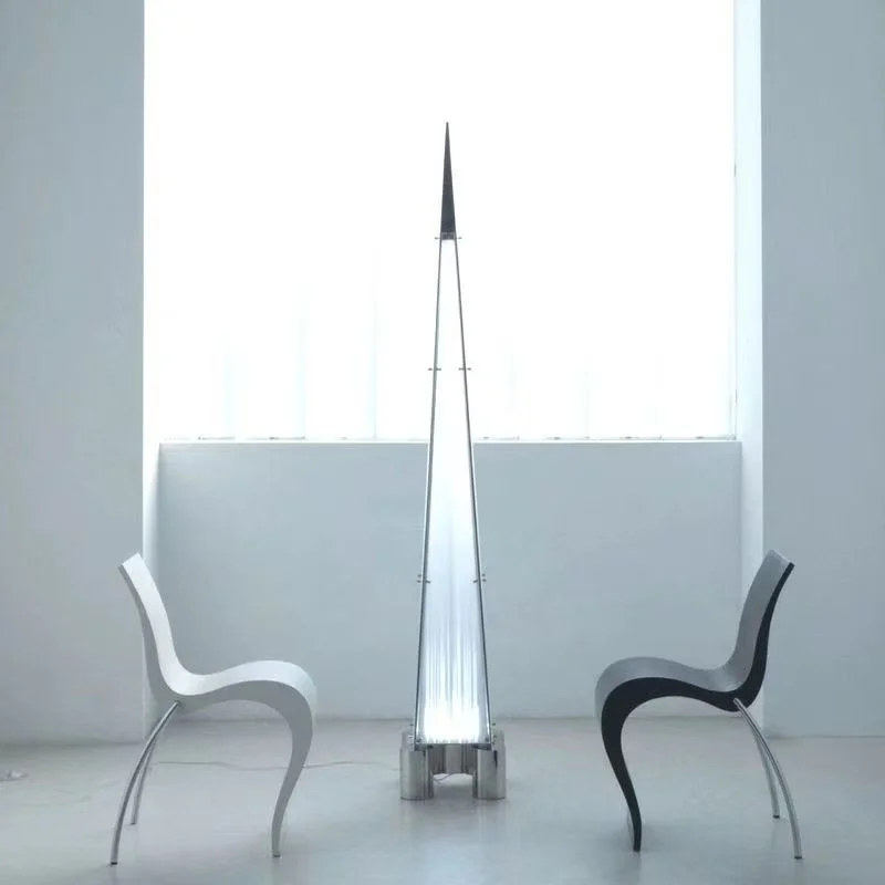

Modern Luxury Bedroom Living Room Atmosphere Designer Pyramid Industrial Style Lighting Creative Pagoda Floor Lamp