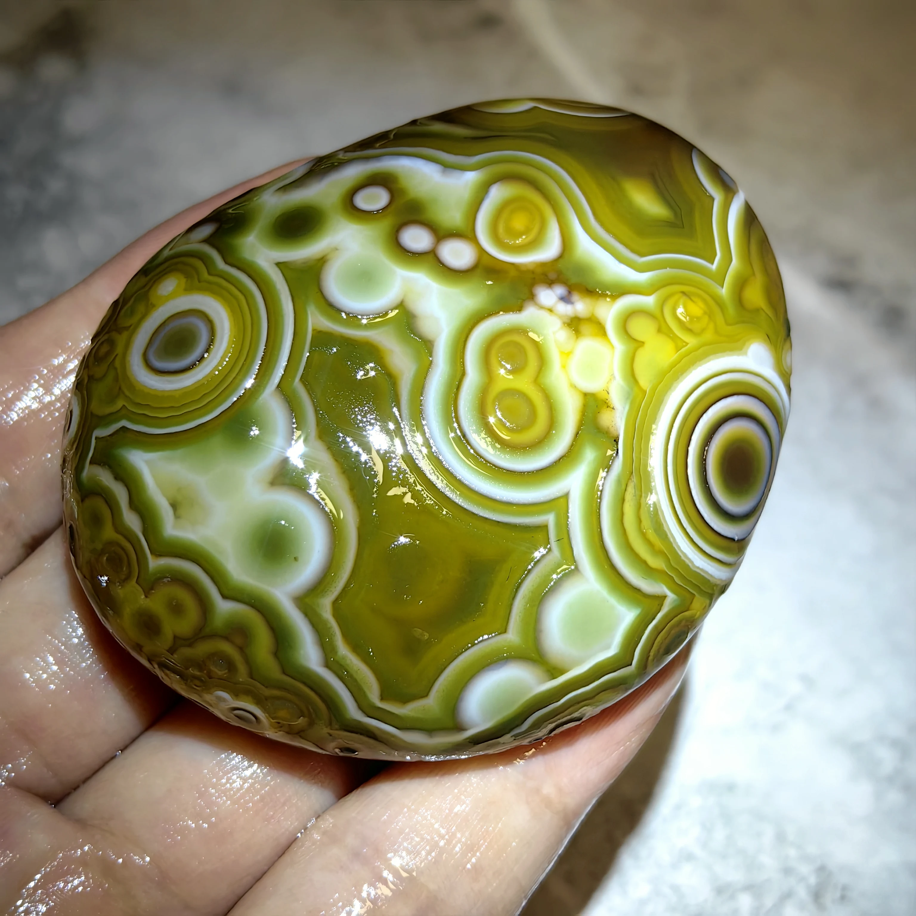 Pure Natural Divine Eye Agate Alxa Gobi Eye Rock Mineral Specimen Energy Crystal Chakra Aura Healing Stone Home Decoration
