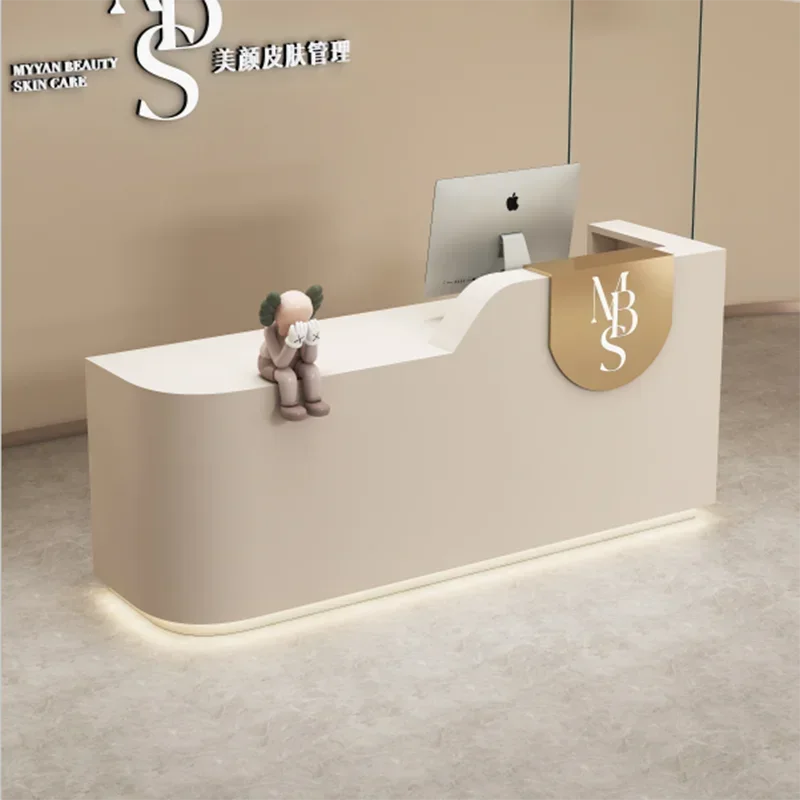 

Store Cash Counter Reception Desk Front Gym Shop Reception Desk Modern Hotel Drawer Recepcion Mostrador Commercial Furniture