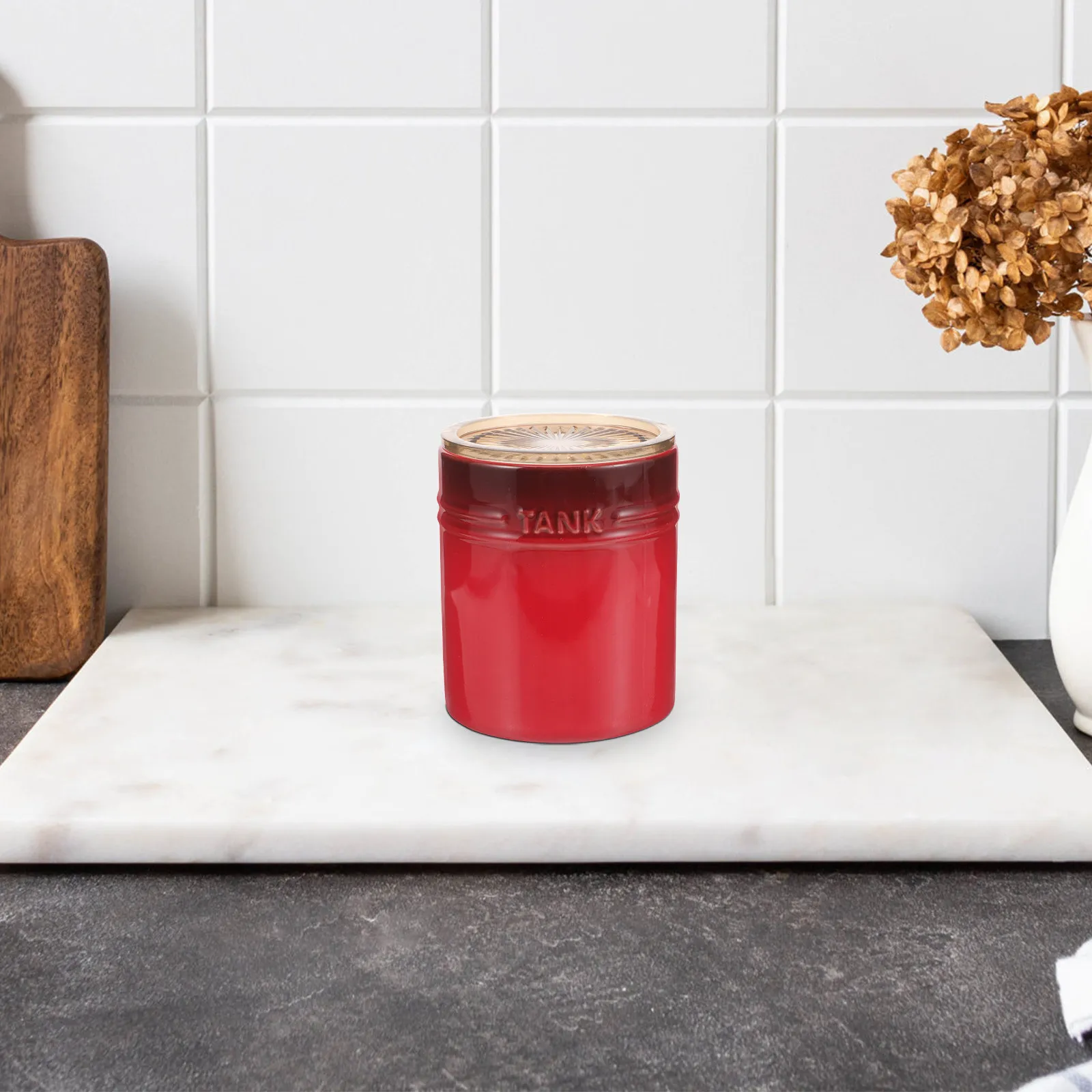 

Керамическая банка для хранения чая с герметичной крышкой, в французском стиле, простой дизайн, многофункциональный кухонный контейнер для рассыпного чая и кофе