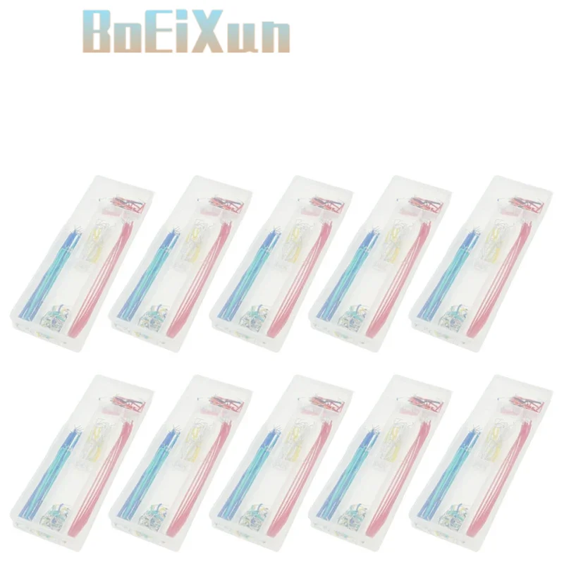 1/5/10pcs 14kind 10strip = 140pcs U Shape Solderless Breadboard Jumper Cable Wire Kit For PCB Bread Board