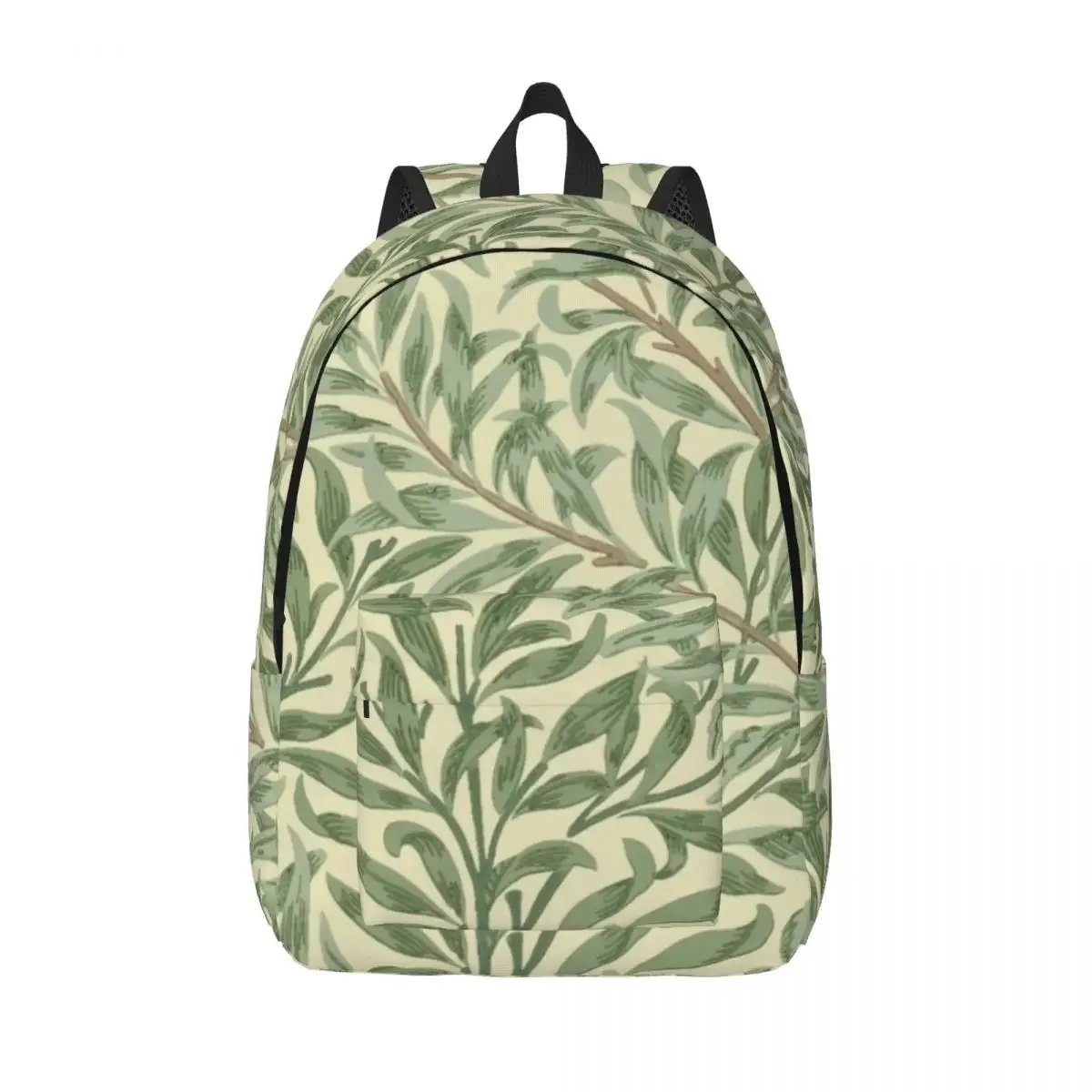 William Morris Willow Boughs Canvas Backpacks Floral Textile Pattern College School Travel Bags Bookbag Fits 15 Inch Laptop