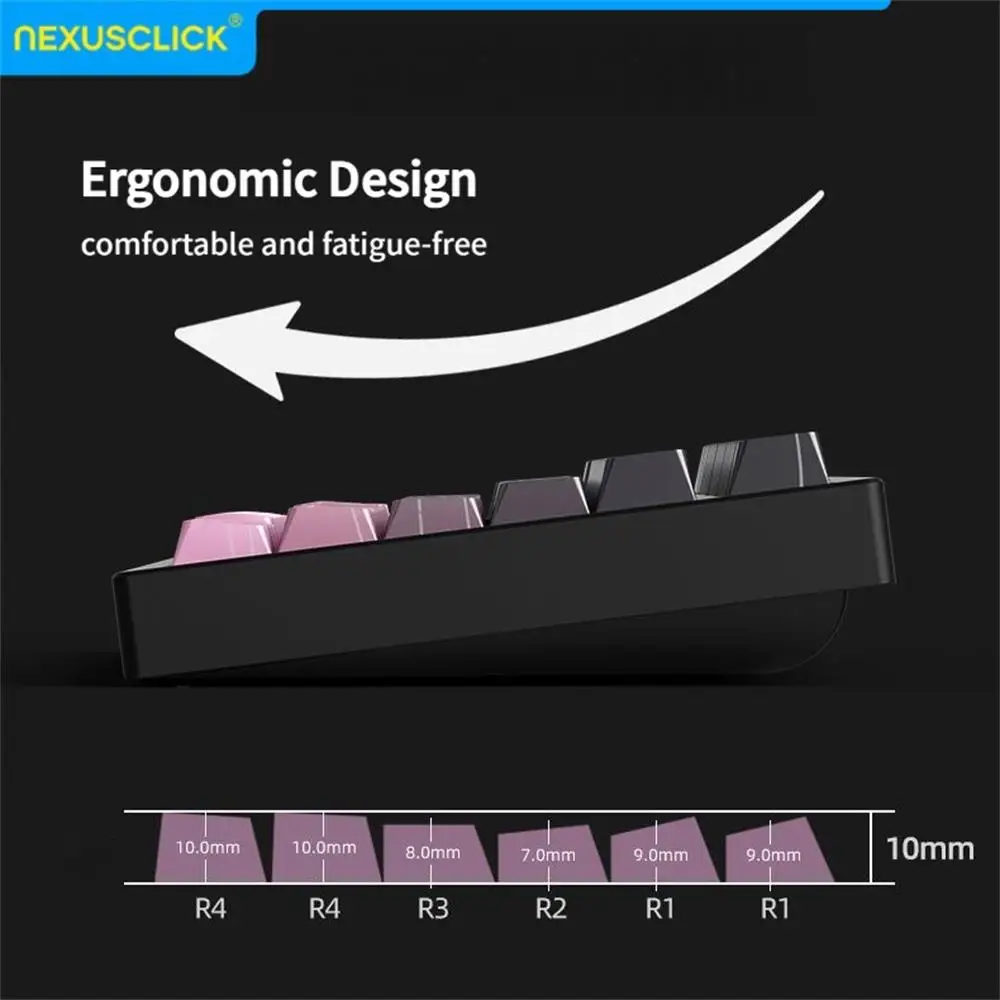 NexusClick 61 Keys Magnetic Gaming Keyboard,Mechanical Wired for Pro Esports,Hot Swappable RGB Backlit PBT Keycaps for PC Gamer image 5
