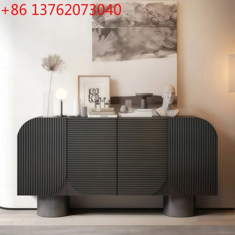 

Nordic paint dining side cabinet entry porch cabinet modern simple tea cabinet multi-function