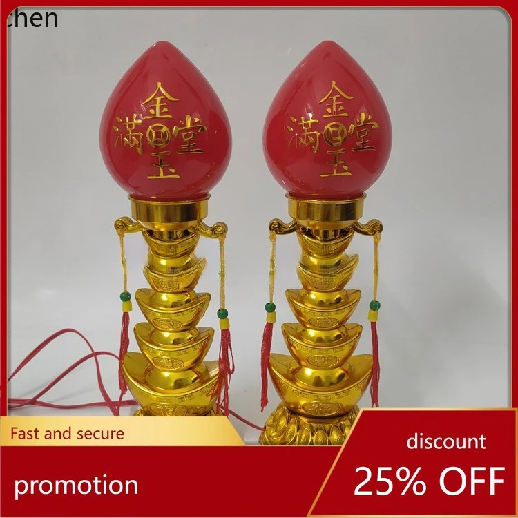 Cz ruyi small ingot ornaments candles for buddha god of wealth ornaments eternal buddha ornaments