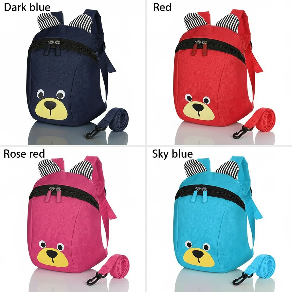 Kinder Sicherheitsgurt Zügel Gehgurt Vorschulrucksack Kindergarten Umhängetaschen Kleinkind Schulrucksack Cartoon Taschen – Detail 1