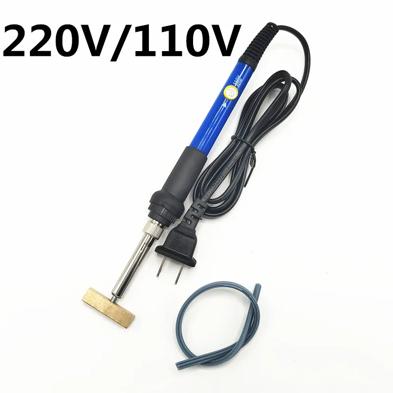 60W internally heated constant temperature adjustable hot piezoelectric soldering iron flat wire welding tool