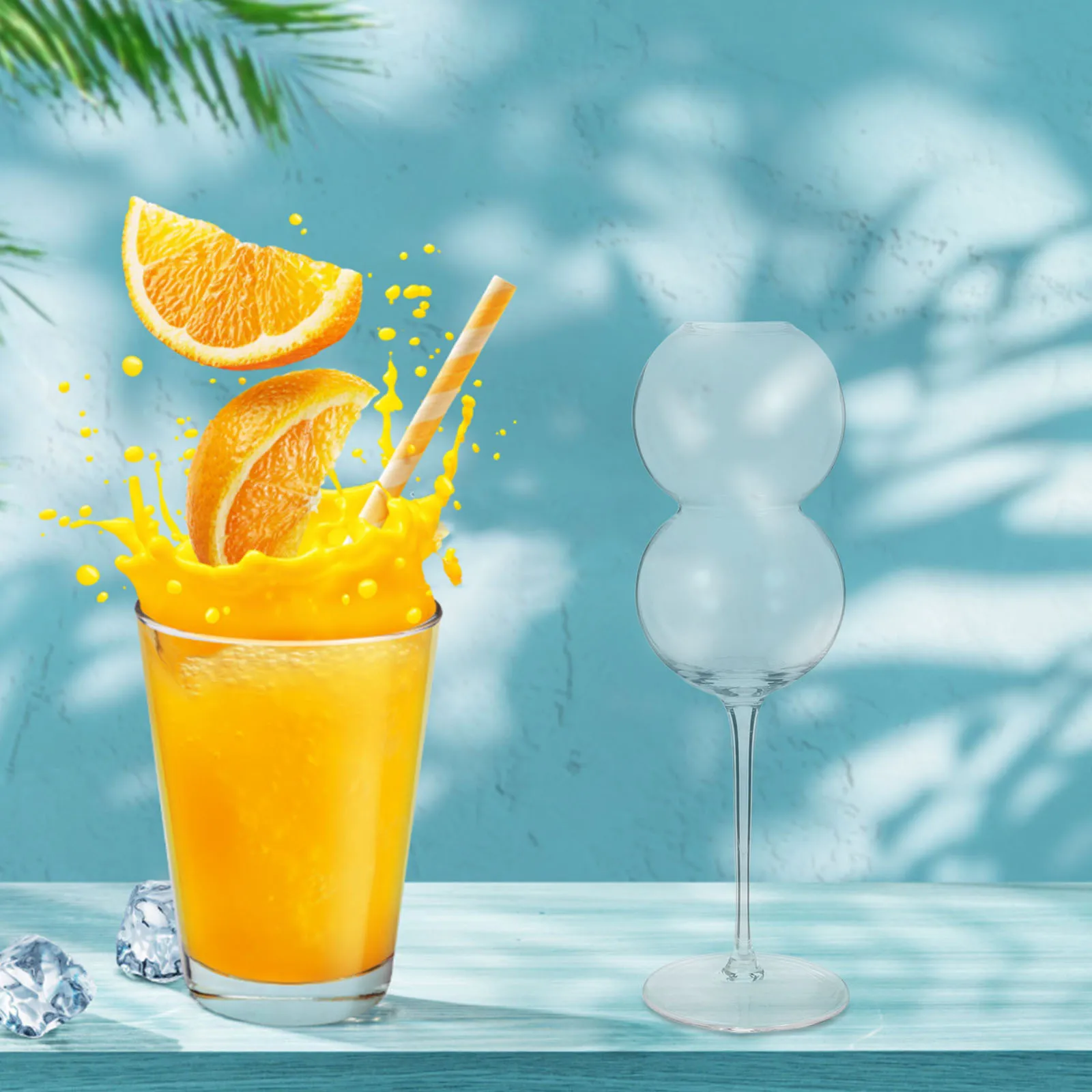 

2Pcs Footed Crystal Glasses Elegant Modern Wine Goblets Party Drink Cups Clear Reusable Decorative Tableware