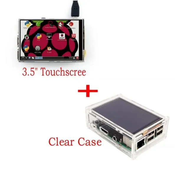 

Touch Screen Display 3.5" LCD TFT with Stylus for for Raspberry Pi 2 Pi 3 + Acrylic Transparent Case