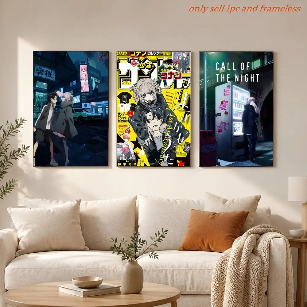 Comic Anime C-Call of the Night Poster HD Anime Hot Theme Singer/OST/Movie-Waterproof Self-Stick Home Decor