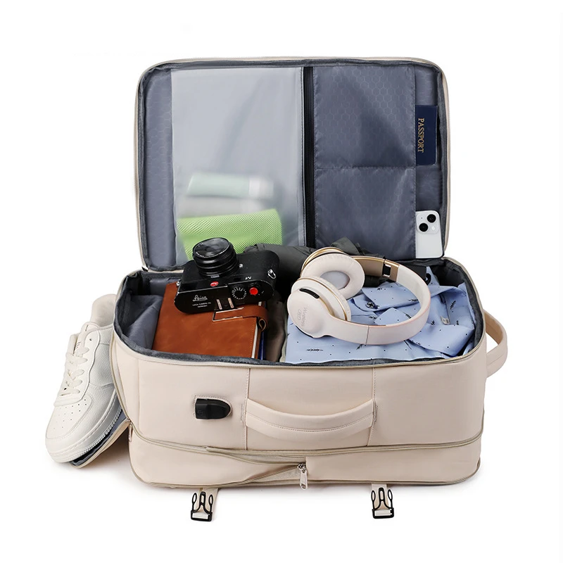 Waterproof Backpack Large Capacity Multifunction Travel Backpack With Shoe Storage Multilayer Fashion Backpack, Hand Luggage