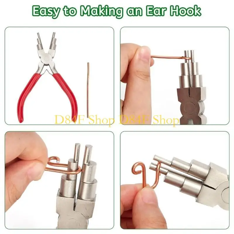 D84F Adjustable Opening Jewelry Pliers for Handcrafted Projects and Household Repairs