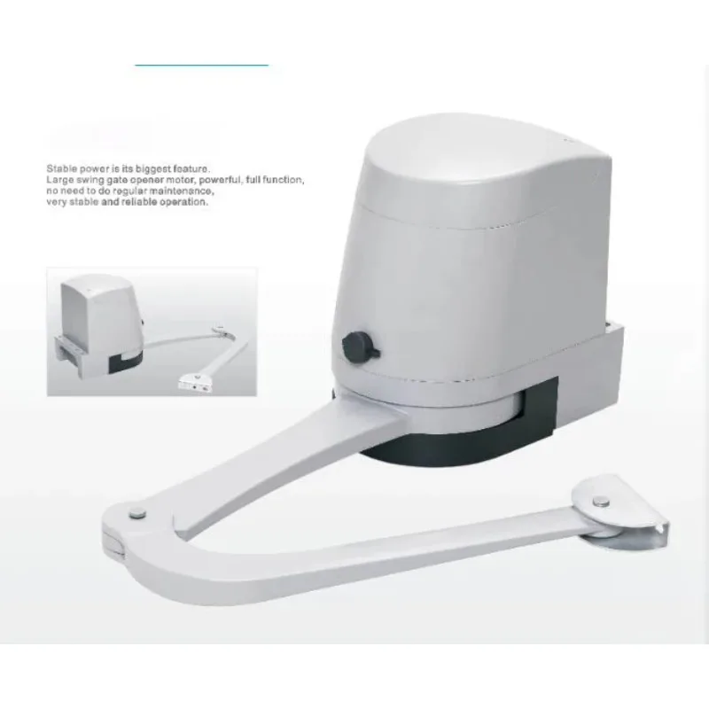 Custom Print Large Thrust Articulated Curve Arm Dual-swing Double Gate Automatic Swing Gate Opener System Kit For Heavy Duty