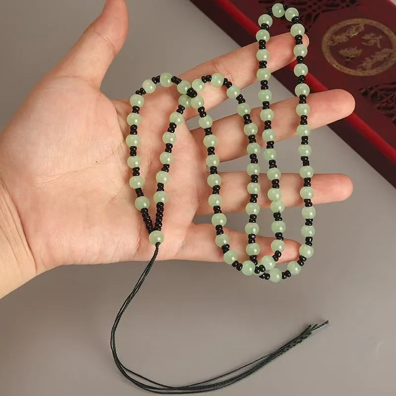 Lanyard Full Bead Chain Durable Pendant Rope Jade Pendant Necklace Rope for Men and Women