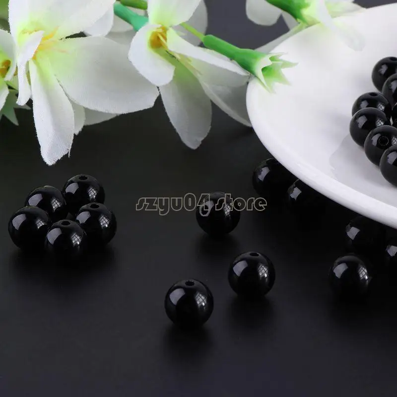 4x7d 100pcs 3-12mm 인형 눈을위한 검은 색 안전 DIY 곰 박제 장난감을위한 구슬.