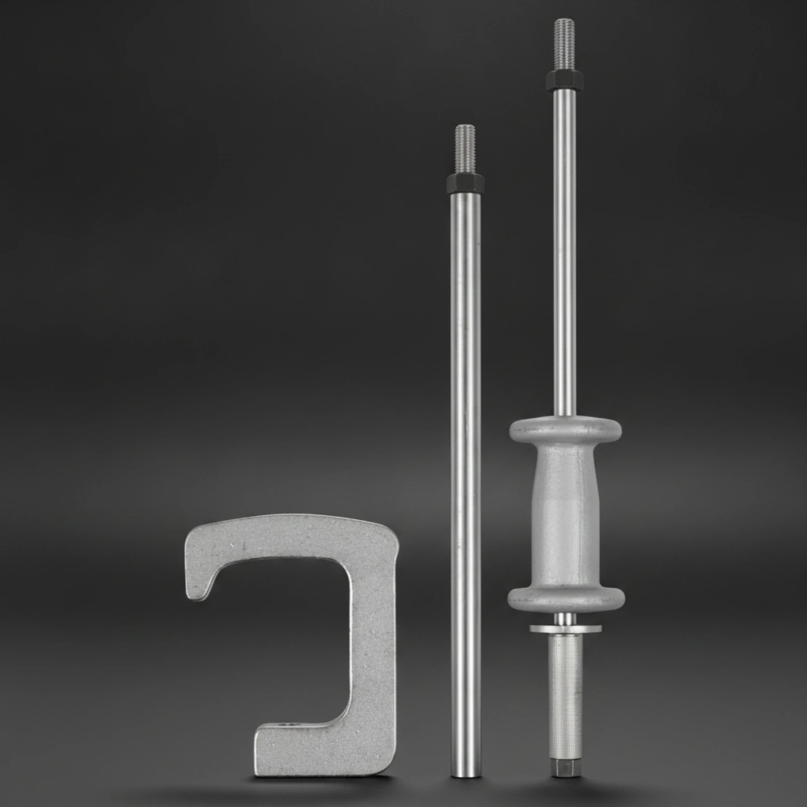 3 Pieces Slide Hammer Puller Long-Reach Bearing Puller Tool Straight Portable for Mechanics, Garage, Workshops