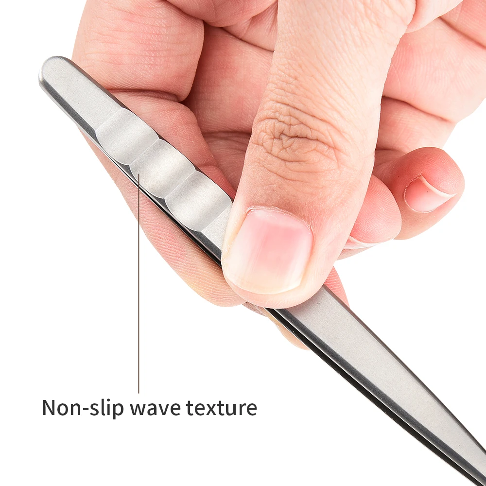 1 قطعة عالية الدقة المهنية الفولاذ المقاوم للصدأ الدقة الحاجب الملقط-شعر دقيق وناتف الرموش الصناعية مع Comfort2027