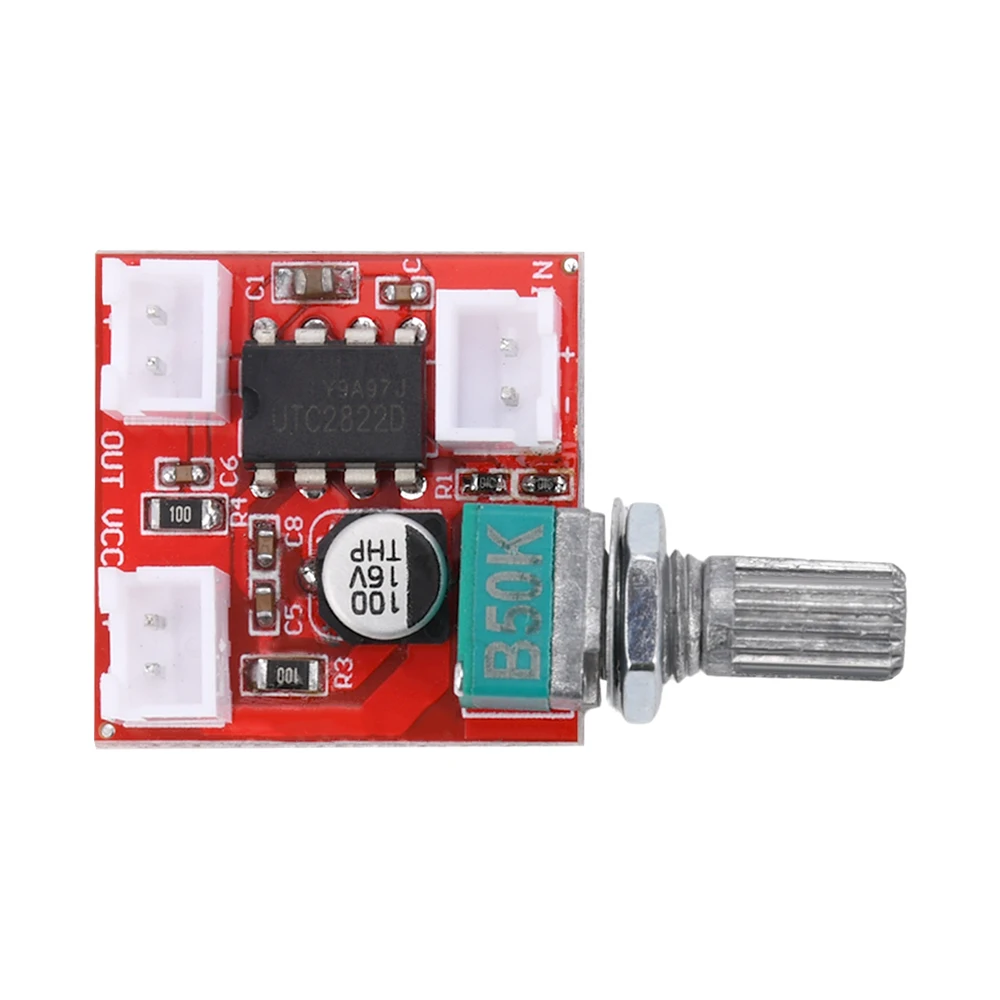 UTC2822 Mono Audio Module TDA2822 BTL Amplifier Board DC 1.8-12V Power Supply Amplifier Suitable for DIY