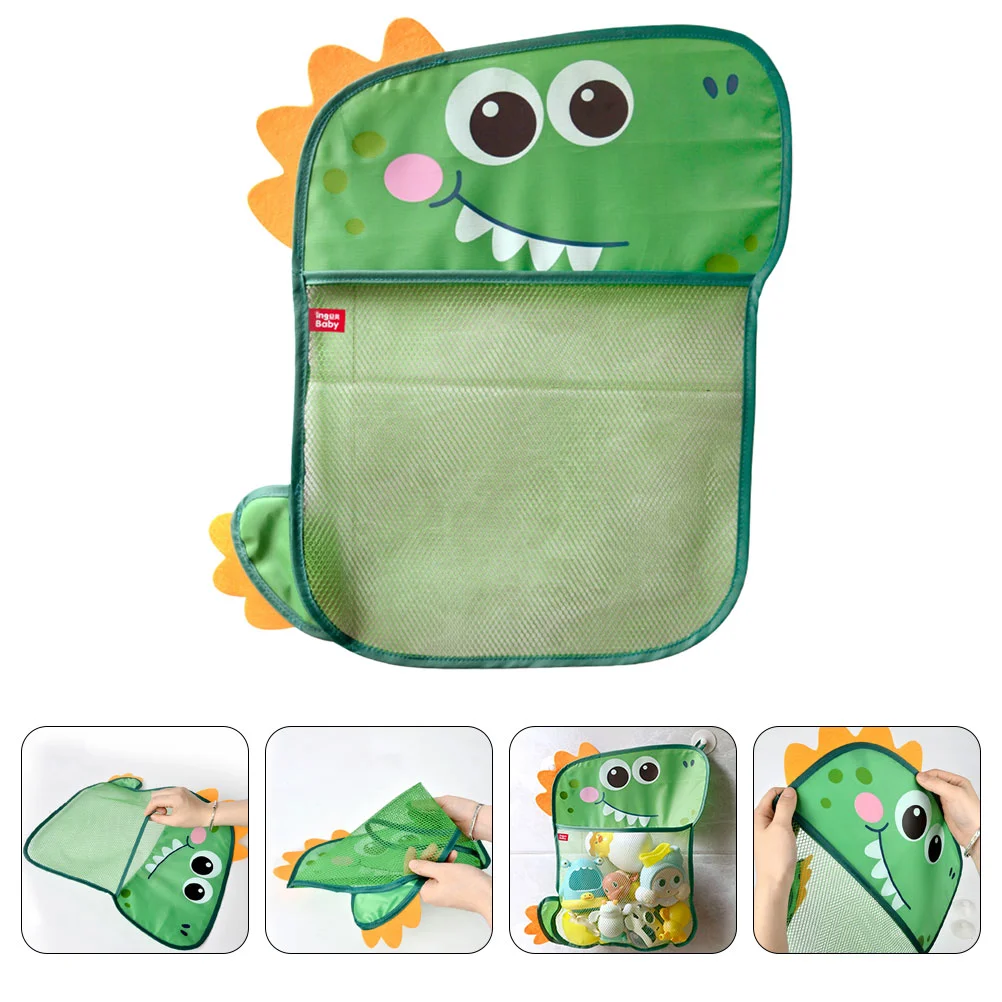 

Toy Storage Bag Bathroom Pouch Mesh Organizer Toys for Kids Shower with Sucker Multipurpose Polyester Baby Child