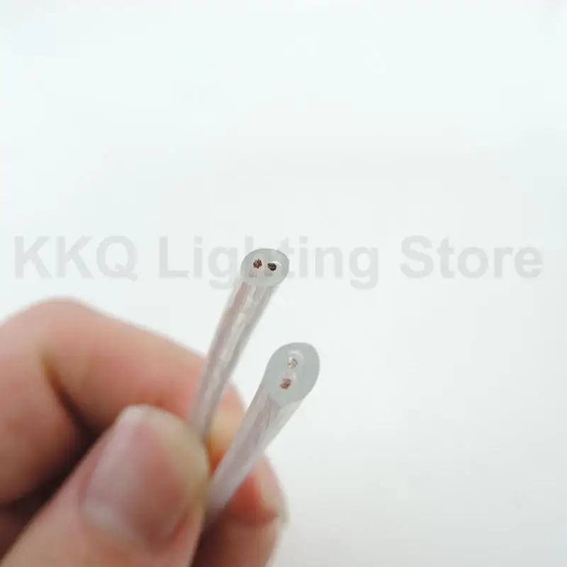 Transparent Round 2 Core Electrical Cable Clear Tinned Copper Wire Home Bedroom Bar Lighting Lamp Fitting