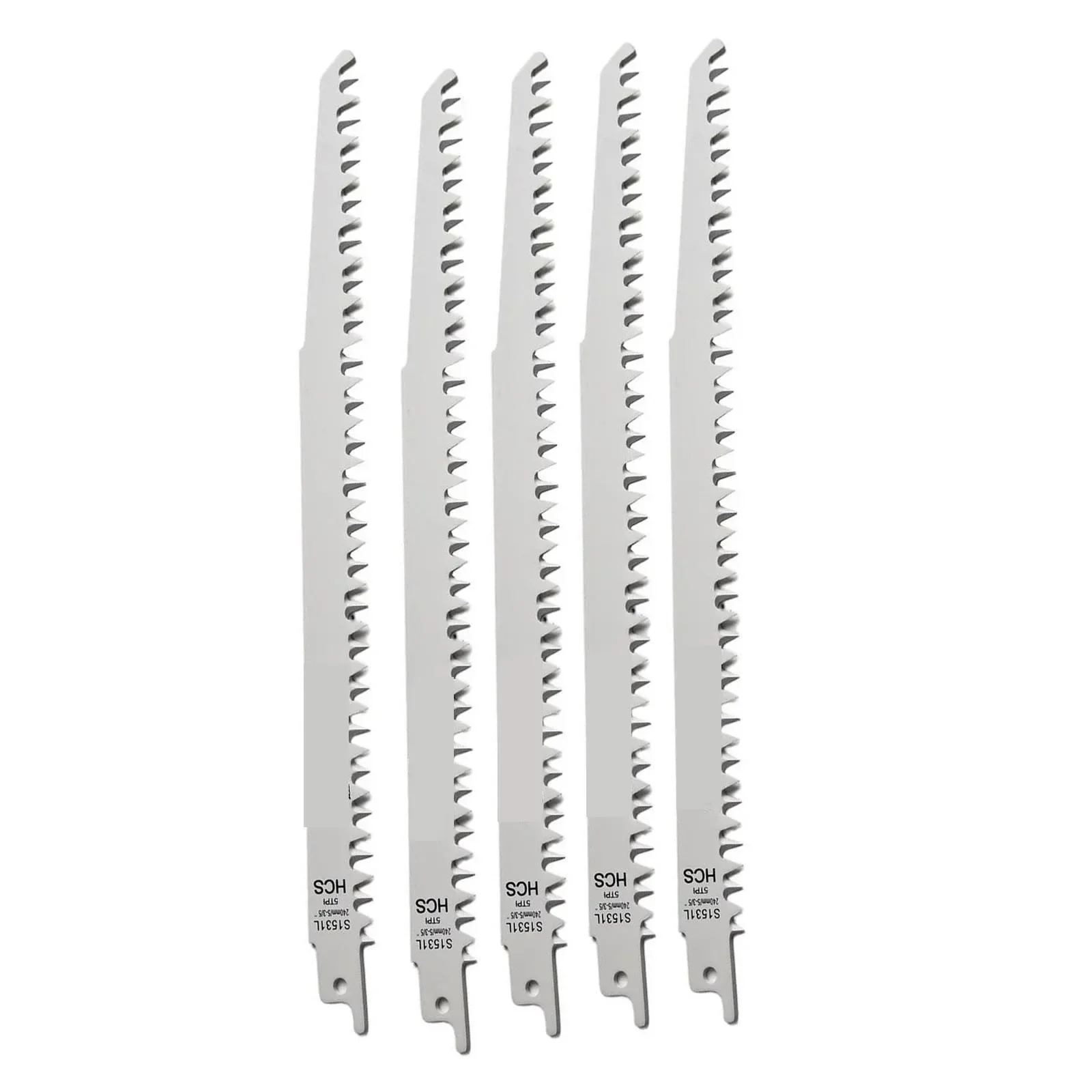 

5Pcs S1531L Fast Cut Reciprocating Saw Blades For Wood Metal Plastic Cutting Saw Blades Wood Pruning 240mm High Carbon Steel