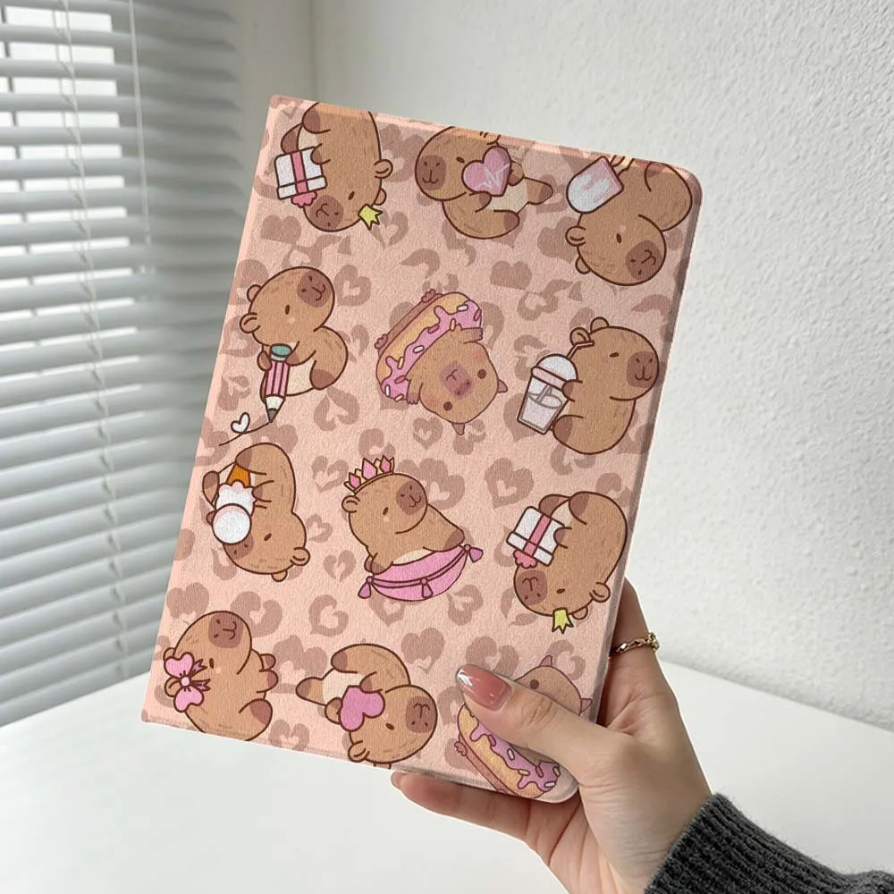 Minimalist Cute Capybara Cover For Xiaomi Redmi Mi Pad 8 7 6 5 4 2 SE K Pro Max Ultra Poco Pad Soft Inch Tablet Case