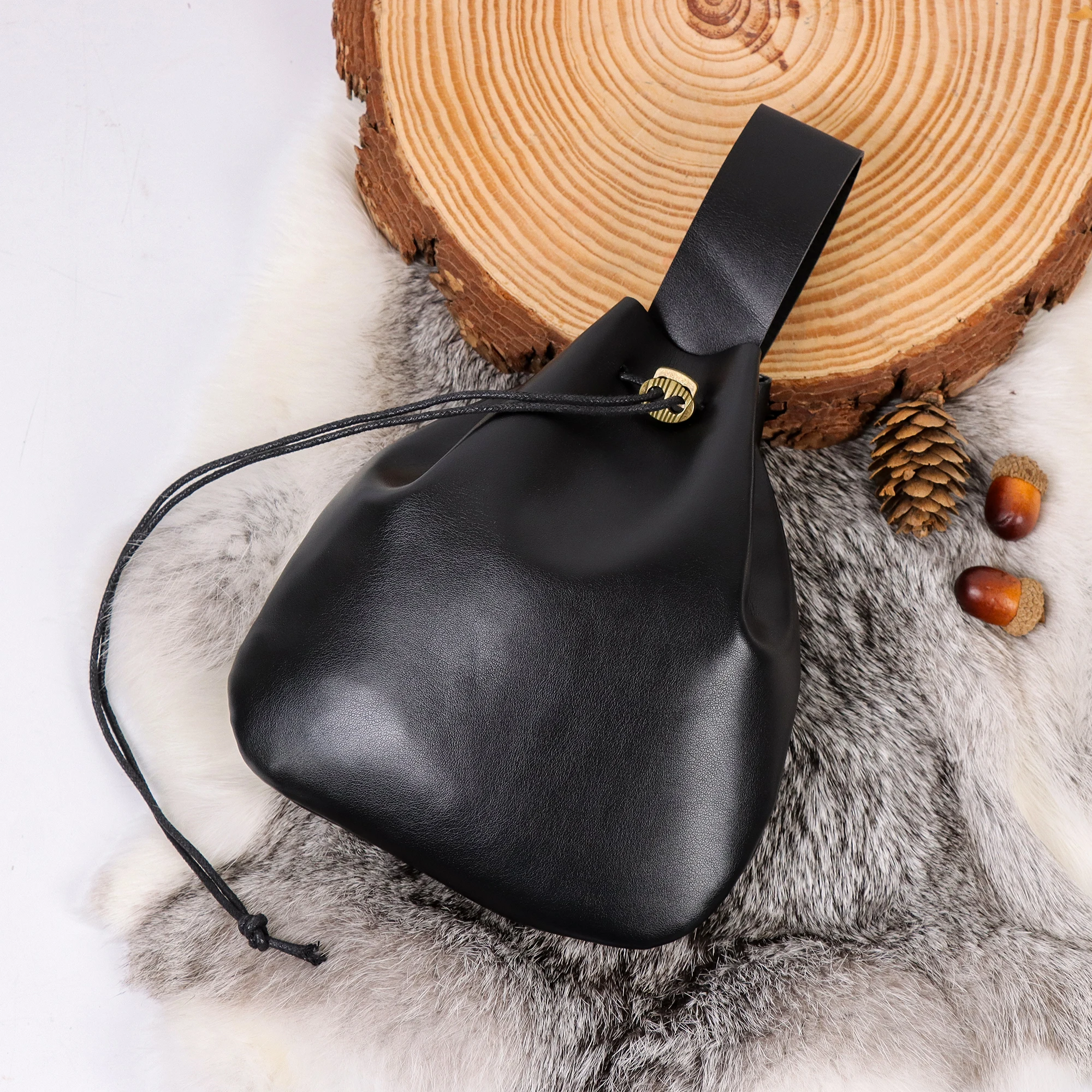 حزام مشبك حزام تقليد عتيق من القرون الوسطى مع زجاجات جرعة معالج الخيال، حقيبة الخصر لإكسسوارات أزياء الفايكنج للحفلات Pe